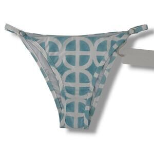 Watercolors Kenny Flowers Maldives Adjustable String Bikini Bottom Sz L Cheeky